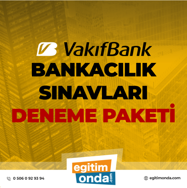 Vakıf Bank Bankacılık Sınavları Deneme Paketi