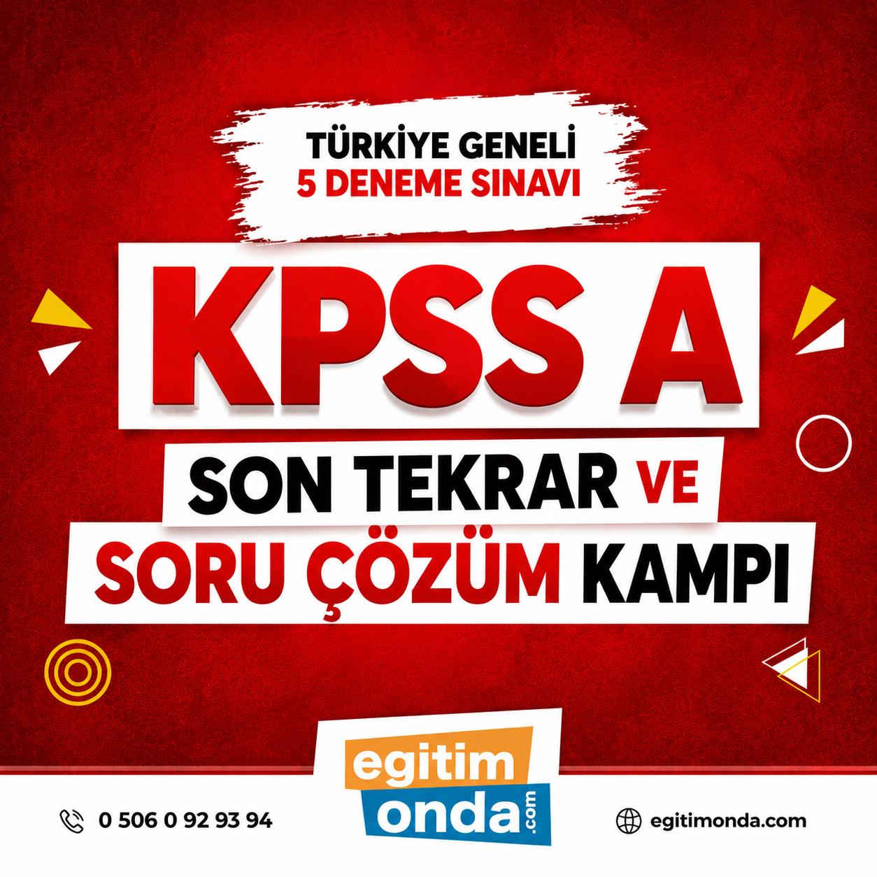 KPSS ALAN KAMP PAKETİ