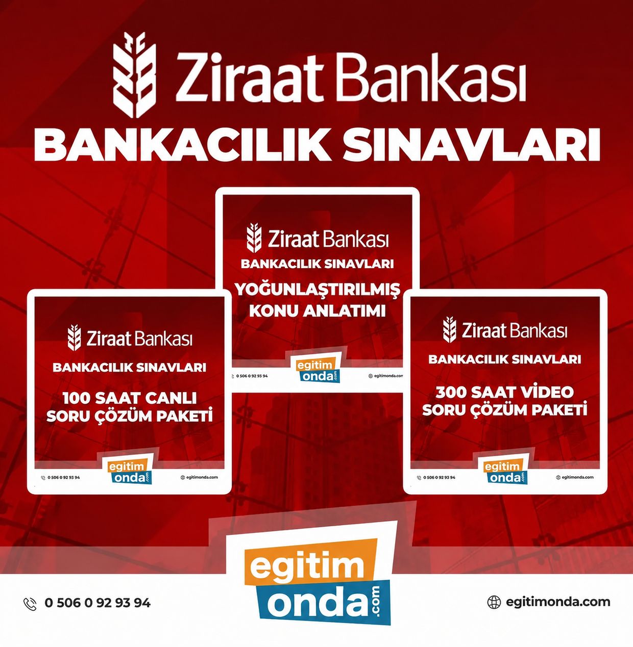 ZİRAAT BANKASI BANKACILIK SINAVLARI KONU ANLATIMLI EĞİTİM PAKETİ